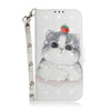 3D Colored Drawing Cute Cat Pattern Horizontal Flip Leather Case for Asus Zenfone Max (M2) ZB633KL, with Holder & Card Slots & Wallet, For Asus Zenfone Max (M2) ZB633KL