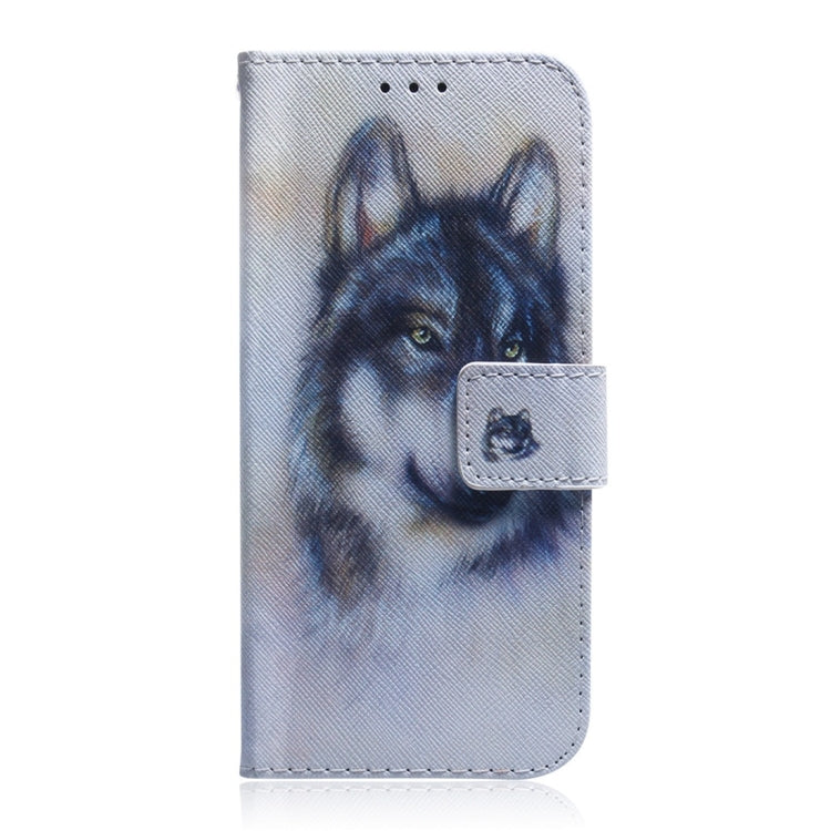 White Wolf Pattern Coloured Drawing Horizontal Flip Leather Case for Asus Zenfone 5z ZS620KL / Zenfone 5 ZE620KL, with Holder & Card Slots & Wallet, For Asus Zenfone 5z ZS620KL