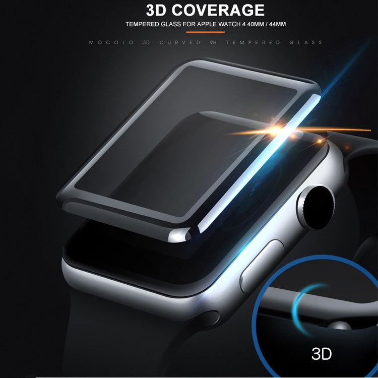 mocolo 0.33mm 9H 3D Round Edge Full Glue Tempered Glass Film For Apple Watch Series 6 / 5 / 4 / Watch SE 44mm