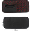Car Visor Cd Holder, Red grid lines
