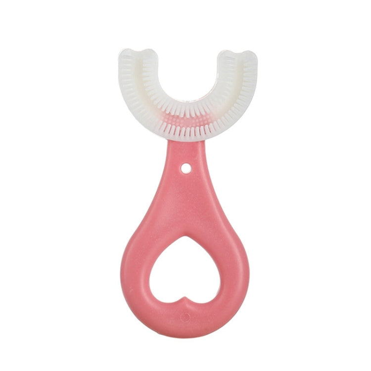 U-shaped Children Baby Hand-held Soft Toothbrush Brushing Artifact