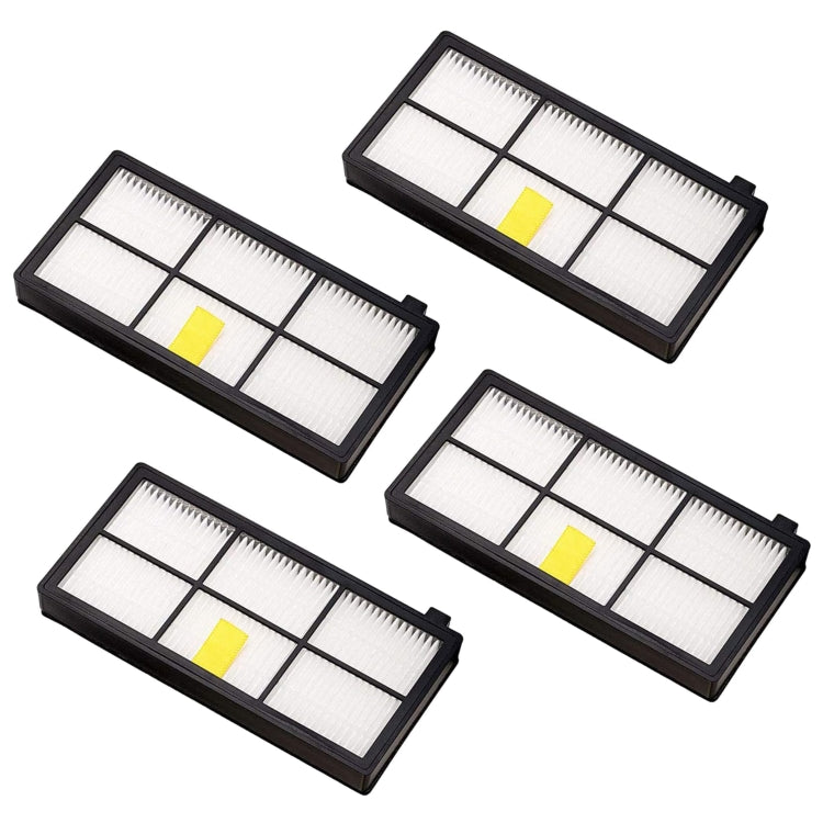 4 PCS Universal Replacement Robotic Vacuum Cleaner HEPA Filter for