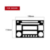 For Nissan 350Z 2003-2009 Car CD Radio Playback Panel Decorative Stickers, Left and Right Drive Universal, Car CD Radio Playback Panel