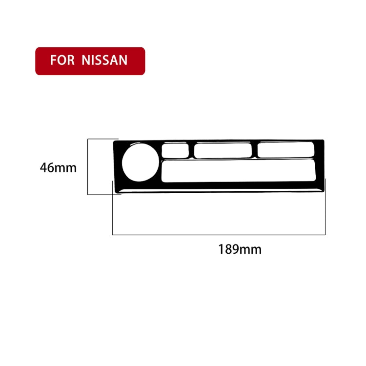 For Nissan 350Z 2003-2009 Car Navigation Keys Decorative Stickers, Left and Right Drive Universal, Car Navigation Keys