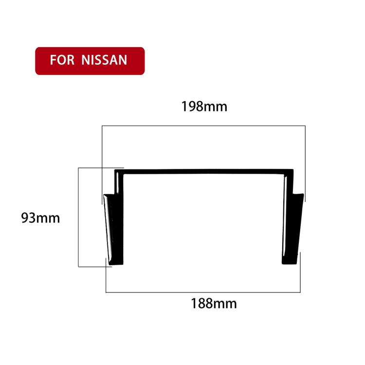 For Nissan 350Z 2003-2009 Car Navigation Box Decorative Stickers, Left and Right Drive Universal, Car Navigation Box