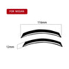 For Nissan 350Z 2003-2009 2pcs Car Air Outlet Decorative Stickers, Left and Right Drive Universal, Car Air Outlet
