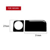 For Nissan 350Z 2003-2009 Car Rear Storage Box Lock Decorative Stickers, Left and Right Drive Universal, Car Rear Storage Box Lock