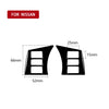 For Nissan 350Z 2003-2009 2pcs Car Steering Wheel Button Frame Type A Decorative Stickers, Left and Right Drive Universal, Car Steering Wheel Button Frame Type A