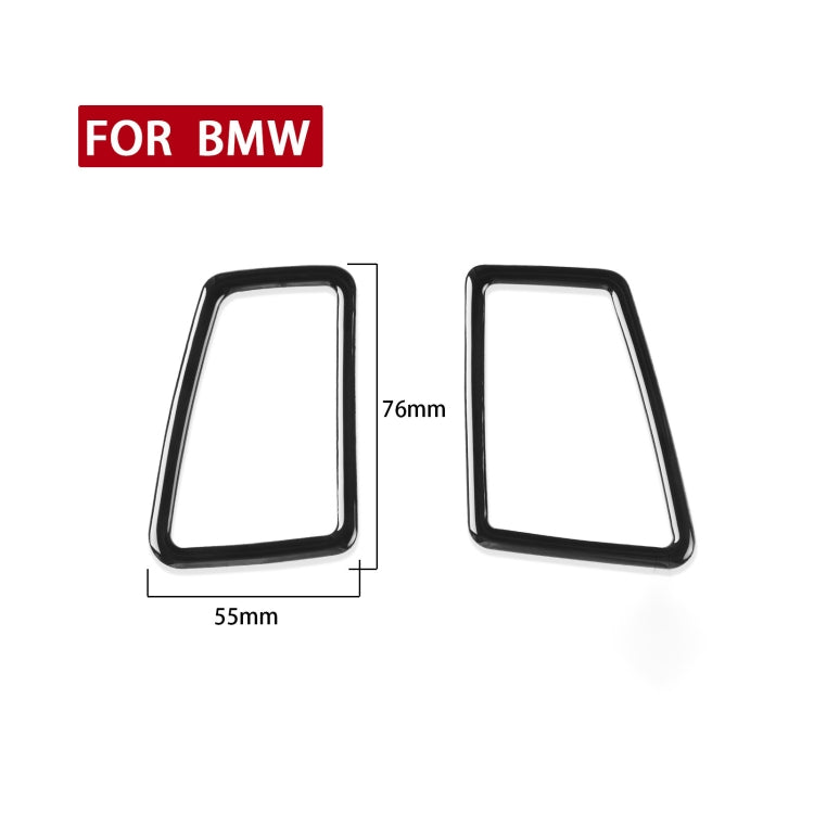 For BMW 3 Series E90 2005-2012 2pcs Car Instrument Air Outlet Frame Decorative Sticker, Left and Right Drive Universal, Car Instrument Air Outlet Frame