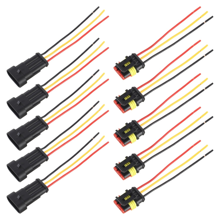 10pcs 2P Car Waterproof Plug Car Connector Plug-In