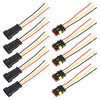 10pcs 2P Car Waterproof Plug Car Connector Plug-In
