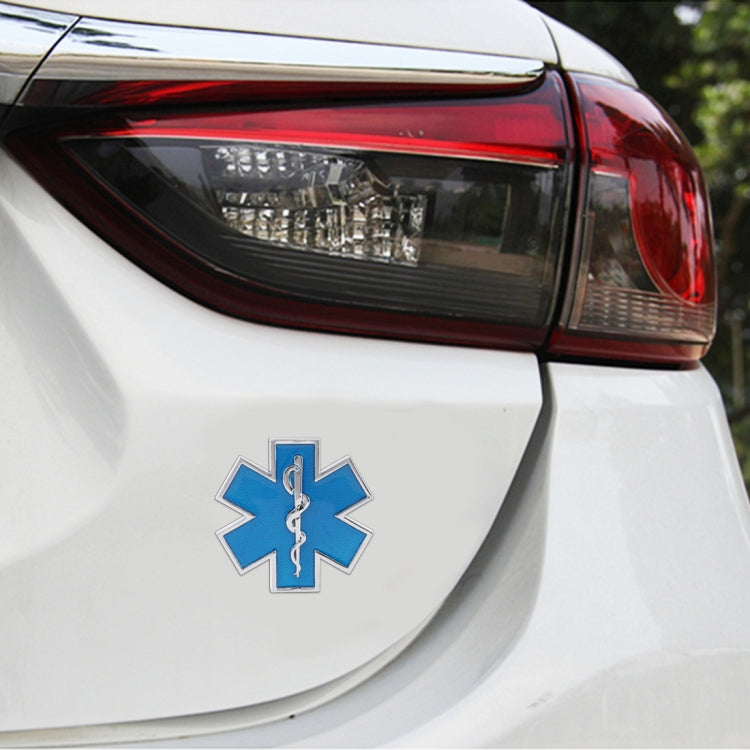 Car Star of Life Personalized Aluminum Alloy Decorative Stickers