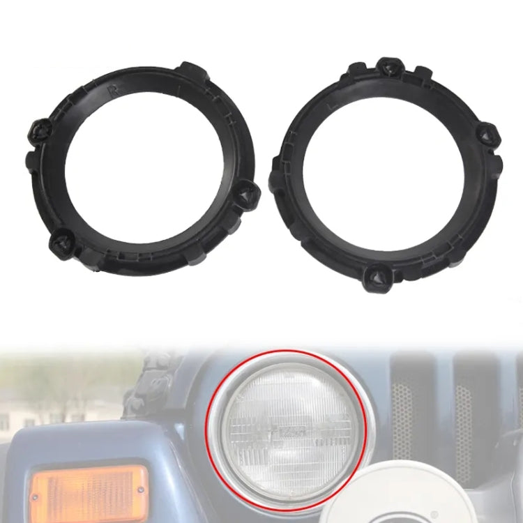 For Jeep Wrangler TJ 1997-2006 Car Headlight Bracket Base Headlight