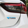 1 Pair Car Turbo Personalized Aluminum Alloy Decorative Stickers