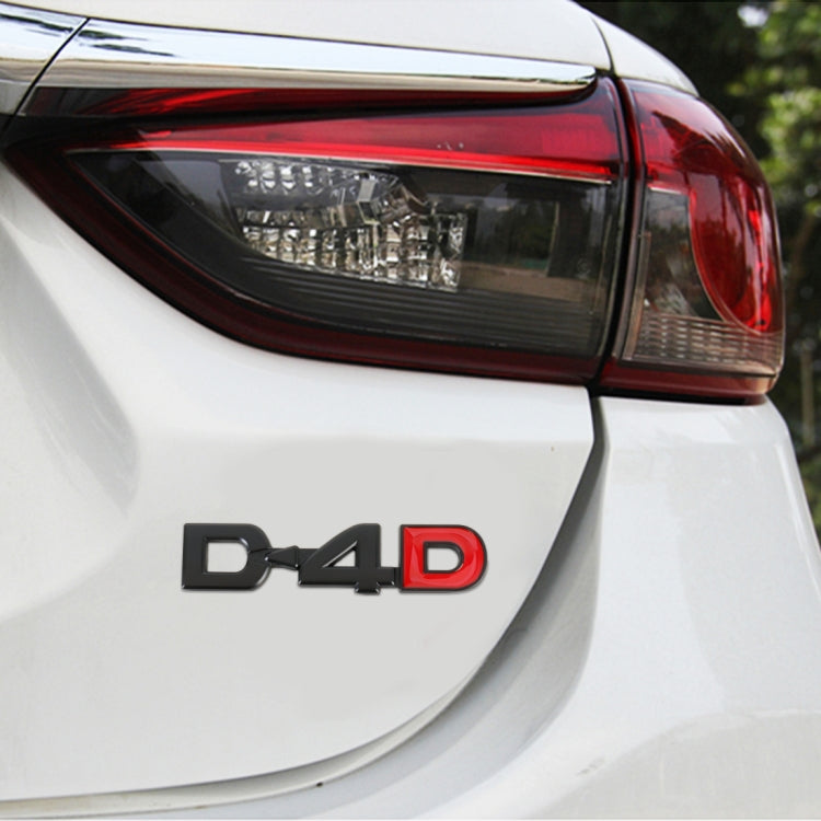 Car D4D Personalized Aluminum Alloy Decorative Stickers