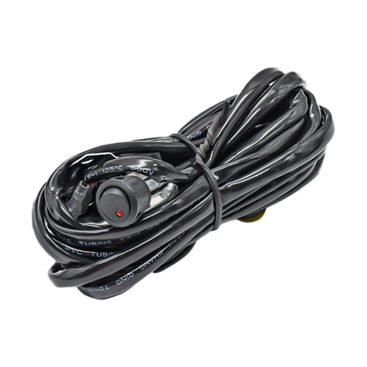 D0034 Off-road Vehicle 300W Round Waterproof Switch Light Wiring