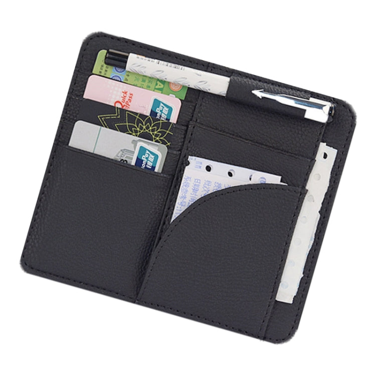 Car Multifunctional Sun Visor Card Holder Bill Storage Card Bag