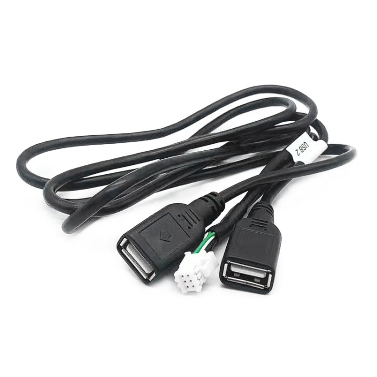 Palminfo Android Navigation 6 Pin Dual USB Connection Wiring Harness, 6 Pin Dual USB