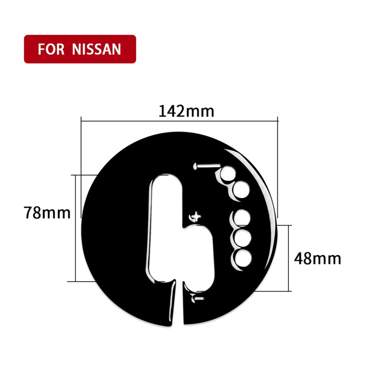 For Nissan 370Z Z34 2009- Car Automatic Transmission Panel Decorative Sticker, Right Drive, Automatic Transmission Panel, Right Drive