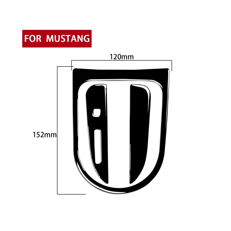 For Ford Mustang 2015-2020 Car Gear Set Decorative Sticker, Left Drive, Gear Set, Left Drive