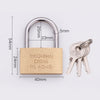 Copper Padlock Small Lock, Style: Short Lock Beam, 40mm Open, Short, 40mm Open