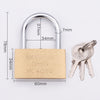 Copper Padlock Small Lock, Style: Short Lock Beam, 60mm Open, Short, 60mm Open