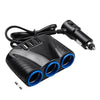 12-24V 3.1A 3 USB Ports & 3 Car Cigarette Lighter Sockets Car Charger, 12-24V 3.1A  With 23 USB