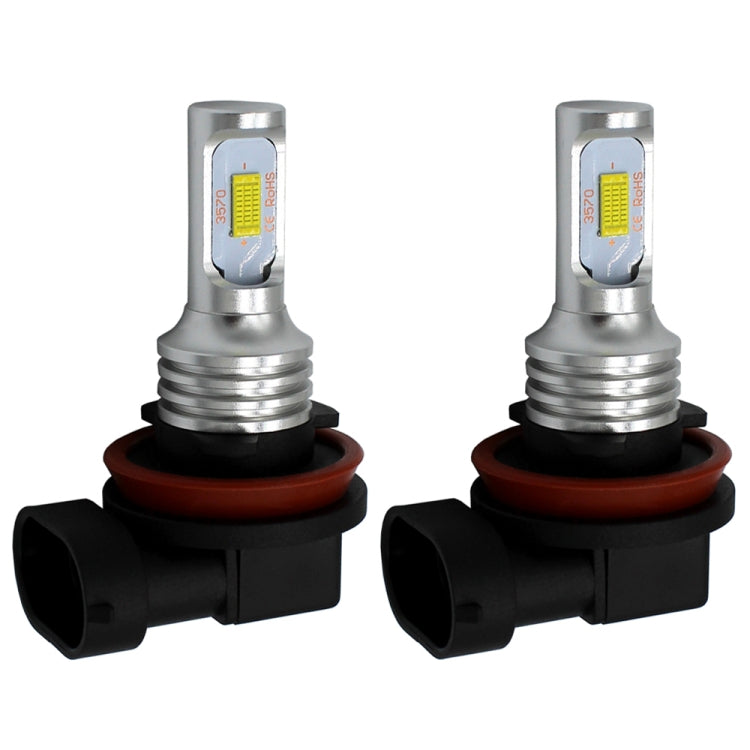 2 PCS H8/H11 72W 1000LM 6000-6500K Super Bright White Light Car Fog LED Bulbs, DC 12-24V, H8/H9/H10/H11, H8/H11