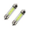 10 PCS 36mm 1W 6000K White Light Car Dome Lamp License LED Reading Light, DC 12V, 36mm