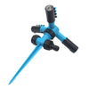 Automatic 360 Rotating Adjustable Garden Water Sprinklers Lawn Irrigation System with 3 Arm Sprayers and Spike Base, 360 Rotating Water Sprinkler (Blue), 360 Rotating Water Sprinkler (Green)