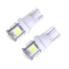 10PCS T10 3W 5500K SMD 5050 5 LED Car Clearance Lights Lamp, DC 12V, 5630-5smd LED