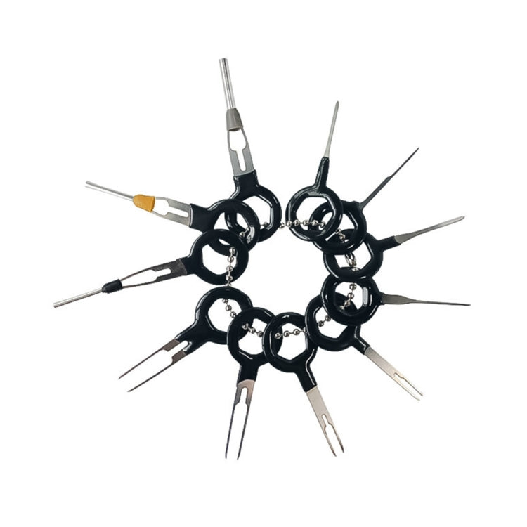 11 PCS Auto Car Plug Circuit Board Wire Harness Terminal Extraction Pick Connector Crimp Pin Back Needle Remove Tool, 11 PCS