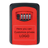 Wall-hanging Key Storage Box with Metal 4-Digit Password Lock
