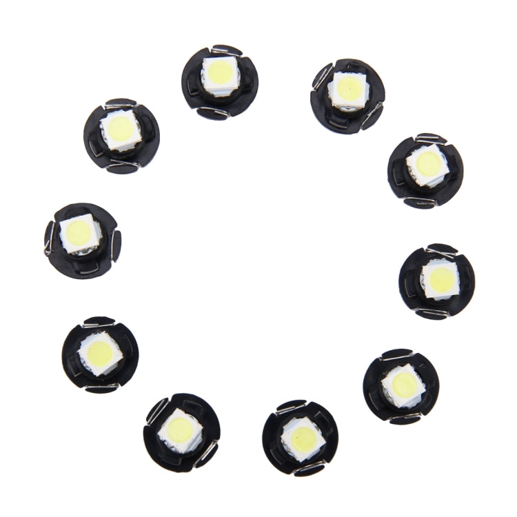 10 PCS 0.5W T4.7 Wedge Instrument Panel LED Light Dashboard Gauge Cluster Indicator Lamp Bulb, 0.5W T4.7