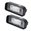 2 PCS License Plate Light with 18  SMD-3528 Lamps with Canbus for Mercedes-Benz W220,2W 120LM,6000K, DC12V(White Light), For Benz W220
