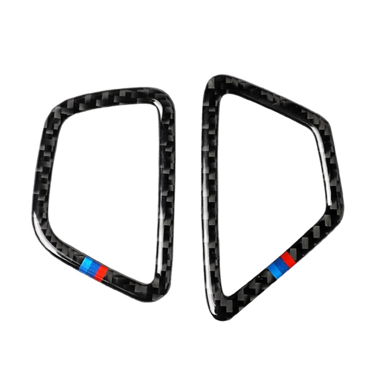 Car Tricolor Carbon Fiber Instrument Air Vent Frame Decorative Sticker for BMW 5 Series G38 528Li / 530Li / 540Li 2018, Left Drive, Instrument Air Vent(Tricolor)
