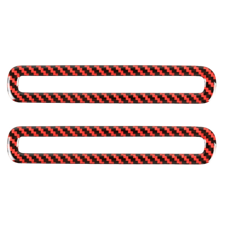 2 in 1 Car Carbon Fiber Door Air Outlet Frame Decorative Sticker for Ford Mustang 2015-2020, Door Air Outlet Frame