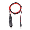 12V/24V 5.5x2.1mm DC Power Supply Adapter Plug Coiled Cable Car Charger, Length: 1m, 12V/24V Length: 1m
