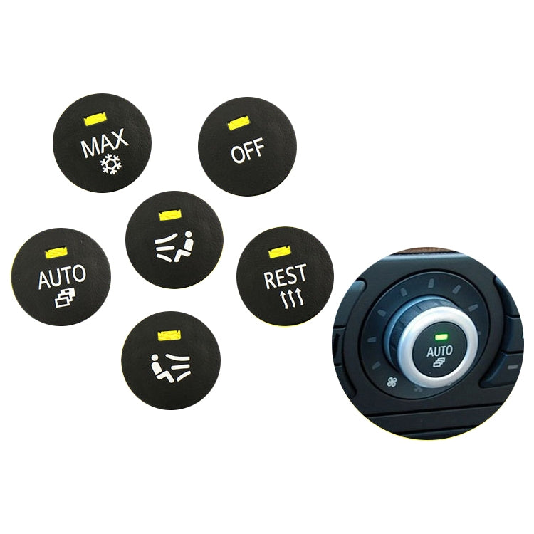 Car Air Conditioner Panel Switch Button RIGHT Key 6131 9250 196-1 for BMW E60 2003-2010, Left Driving, RIGHT