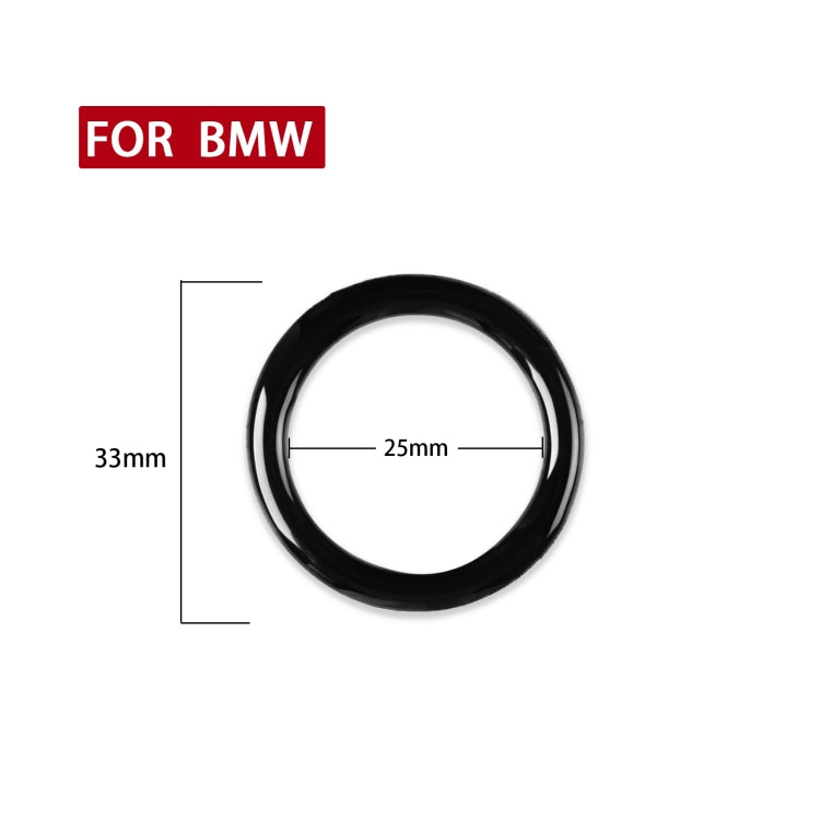For BMW 3 Series E90/E92/E93 2009-2012 Car One-button Start Carbon Fiber Trim Ring, Left and Right Drive Universal, Car One-button Start