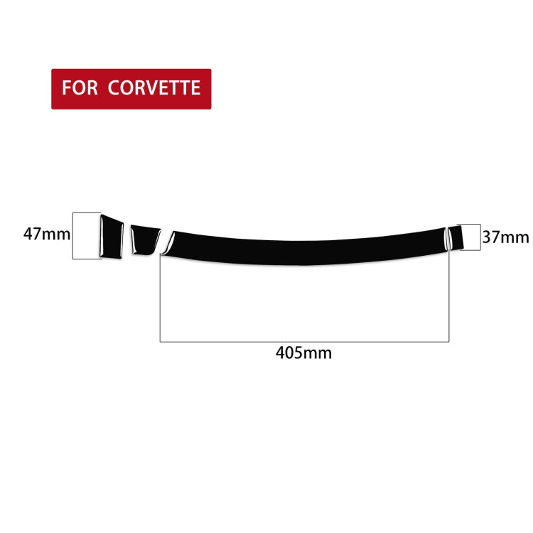 For Chevrolet Corvette C7 2014-2019 Car Passenger Storage Box Decorative Sticker, Left Drive, Passenger Storage Box