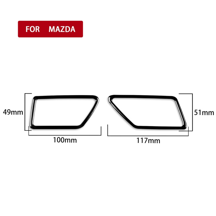 For Mazda 3 Axela 2010-2013 Car Defogging Vent Decorative Sticker, Right Drive, Defogging Vent, Right Drive