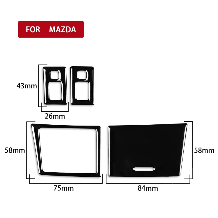 For Mazda 3 Axela 2010-2013 Car Seat Heating Button Set Decorative Sticker, Left and Right Drive Universal, Seat Heating Button Set