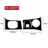 For Chevrolet Corvette C5 1998-2004 Car Key Panel + Headlight Switch Decorative Sticker, Left Drive, Key Panel + Headlight Switch