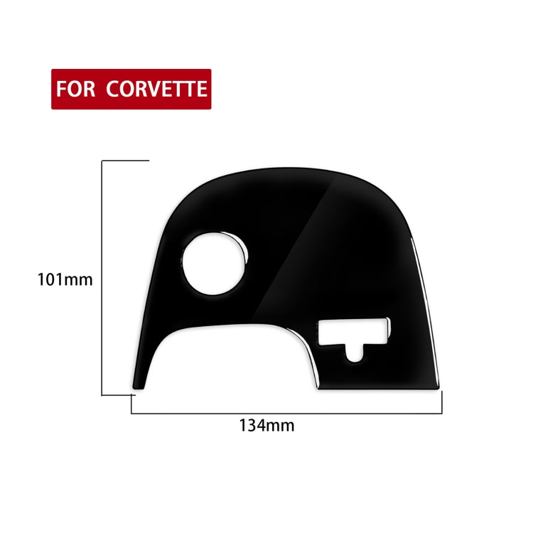 For Chevrolet Corvette C5 2000-2004 Car Lower Console B Decorative Sticker, Left Drive, Lower Console B