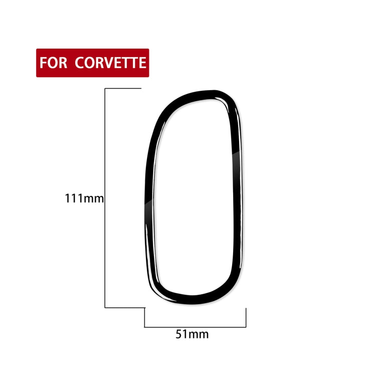 For Chevrolet Corvette C5 1998-2004 Car Driver Side Door Air Outlet Ring Decorative Sticker, Left Drive, Driver Side Door Air Outlet Ring