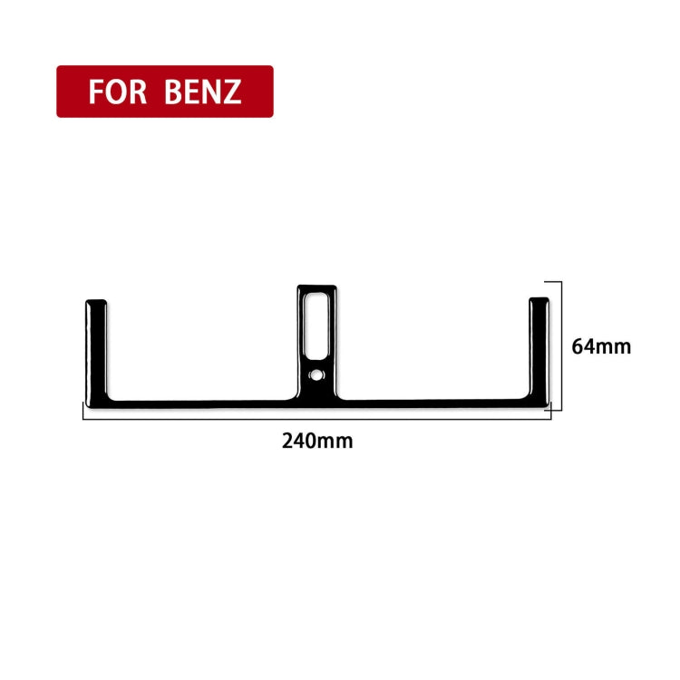 For Mercedes-Benz E-Class W210 1996-2002 Car Central AC Air Outlet Decorative Sticker, Left and Right Drive Universal, Central AC Air Outlet