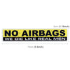 10 PCS Car NO AIRBAGS Words Random Decorative Sticker, NO AIRBAGS Words