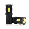 10 PCS T10 DC12V / 1.5W / 6000K / 80LM Car Decoding LED Clearance Lights with 6LEDs SMD-5630 Lamp Beads, T10 DC12V / 1.5W / 6000K