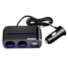 SHUNWEI SD-1928A 80W 3A Car 2 in 1 Dual USB Charger Cigarette Lighter, SD-1928A
